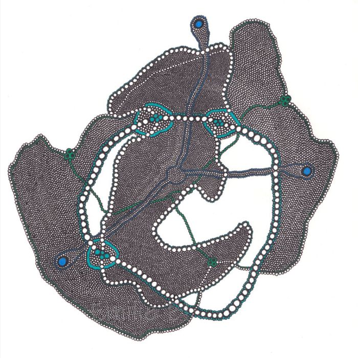 Homme pipe, dessin au stylo