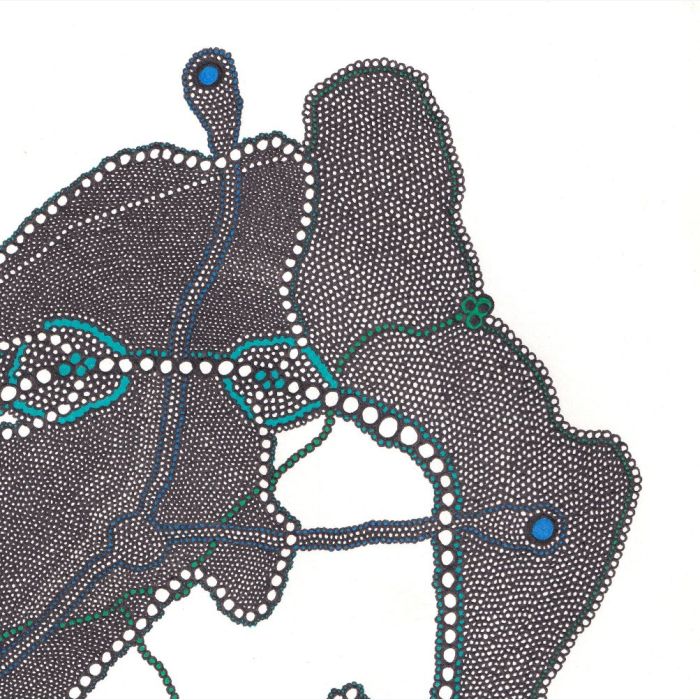 Homme pipe, dessin au stylo