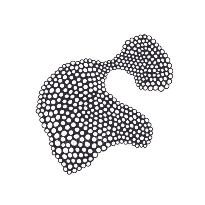 Penché, dessin au stylo