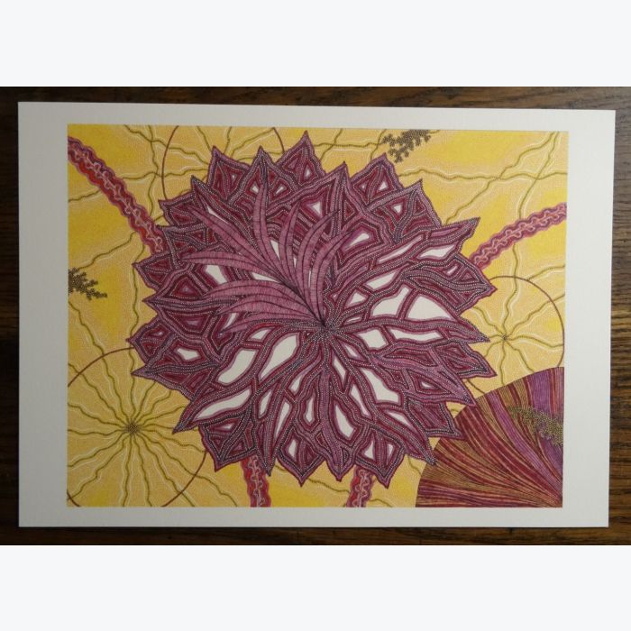 Univers 1 Rouge/Jaune, dessin au stylo