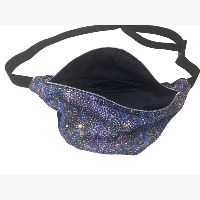 Sac banane XXL Bleu d'Azur