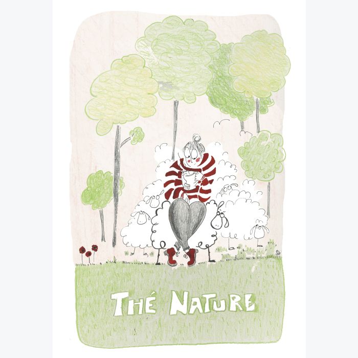 Impression A3 risographie "Thé nature"