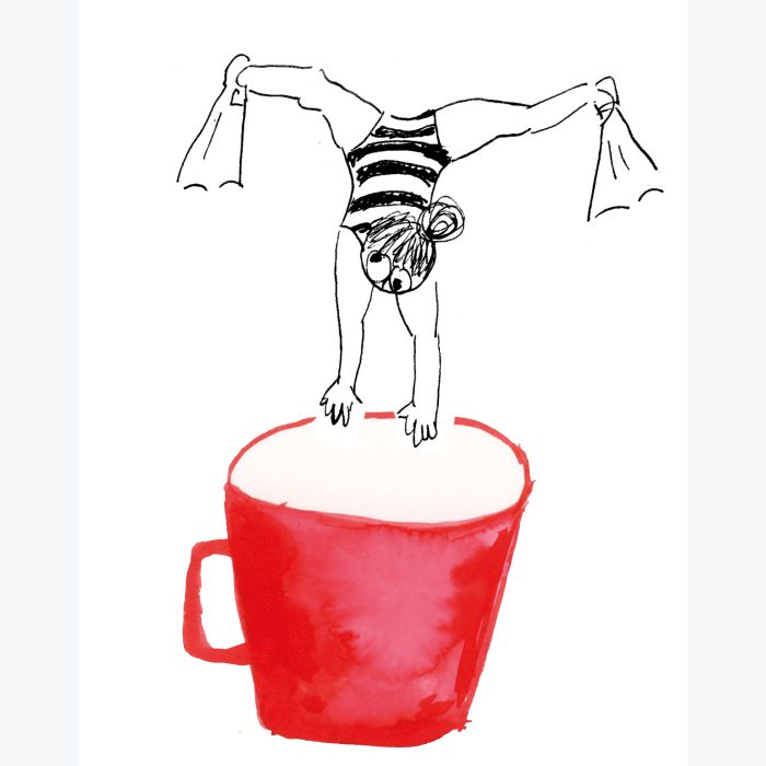 Impression A3 risographie "Tea time"