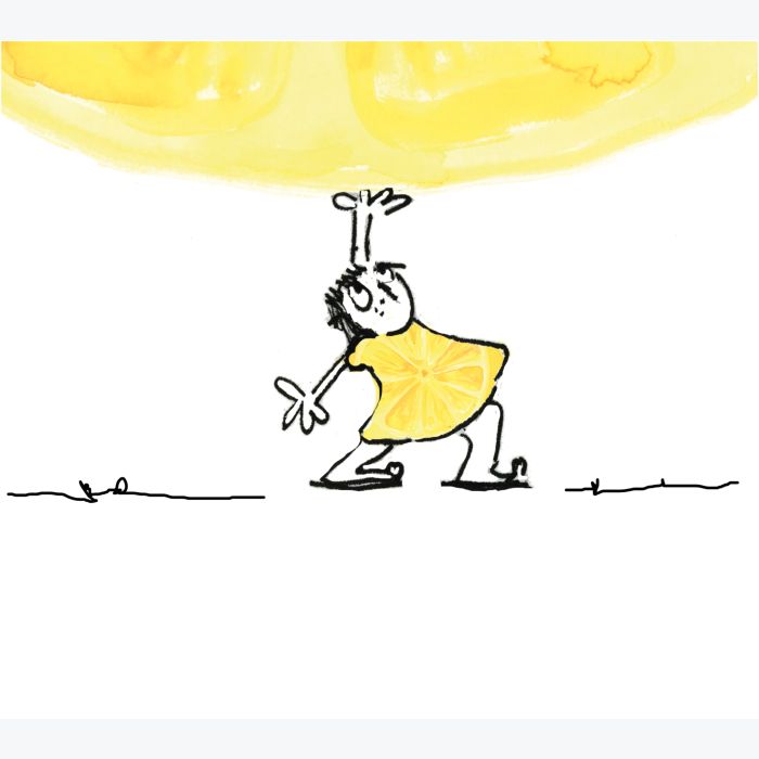 Impression A3 risographie "Citron"