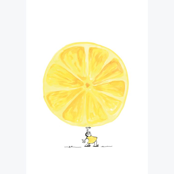 Impression A3 risographie "Citron"