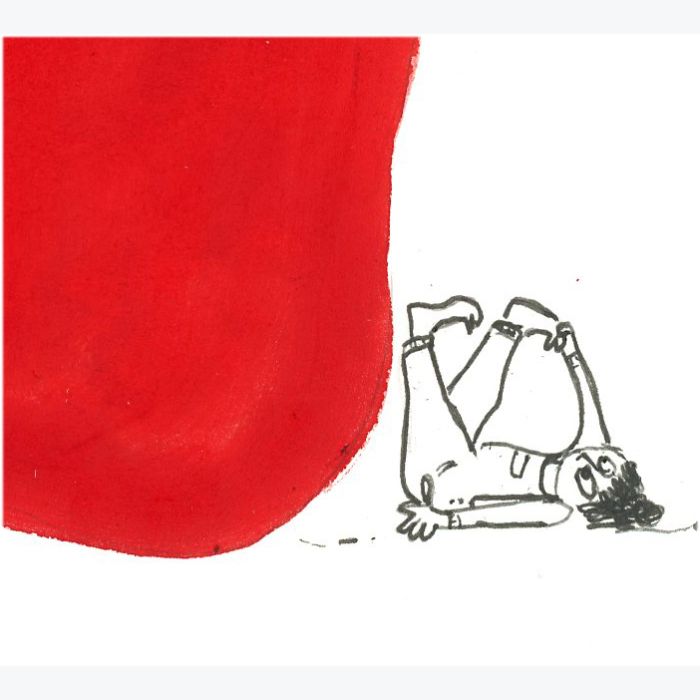 Impression A3 risographie "poivron"