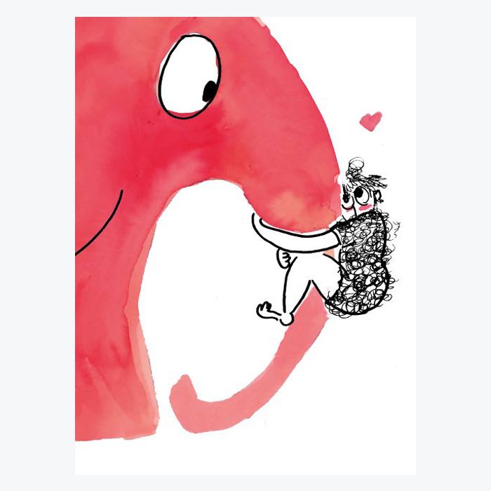 Impression A3 risographie "Enorme calin"