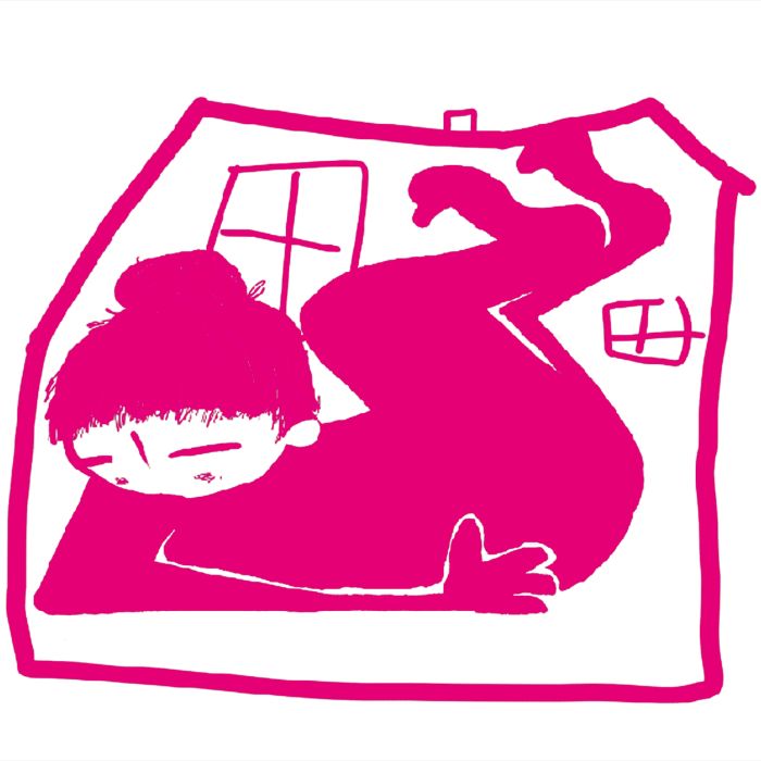 Impression A3 risographie "tiens toi,comme tu peux, dans ta case"