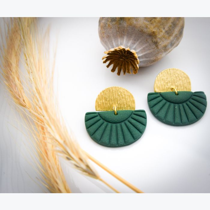 Boucles d’oreilles ÉMILIENNE collection ÉTÉ INDIEN, acier inoxydable hypoallergénique