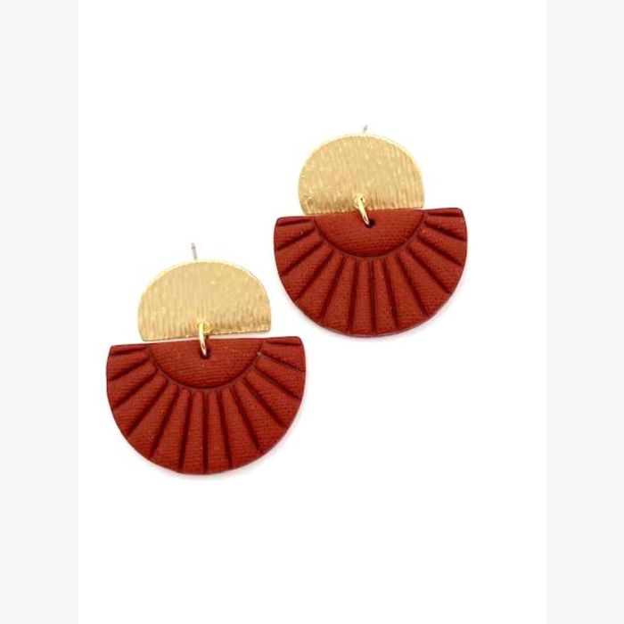 Boucles d’oreilles ÉMILIENNE collection ÉTÉ INDIEN, acier inoxydable hypoallergénique