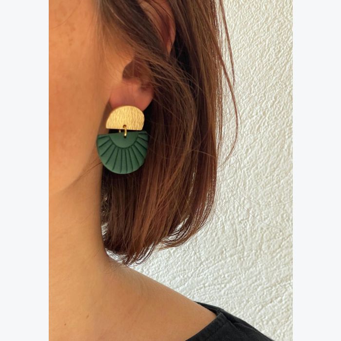 Boucles d’oreilles ÉMILIENNE collection ÉTÉ INDIEN, acier inoxydable hypoallergénique