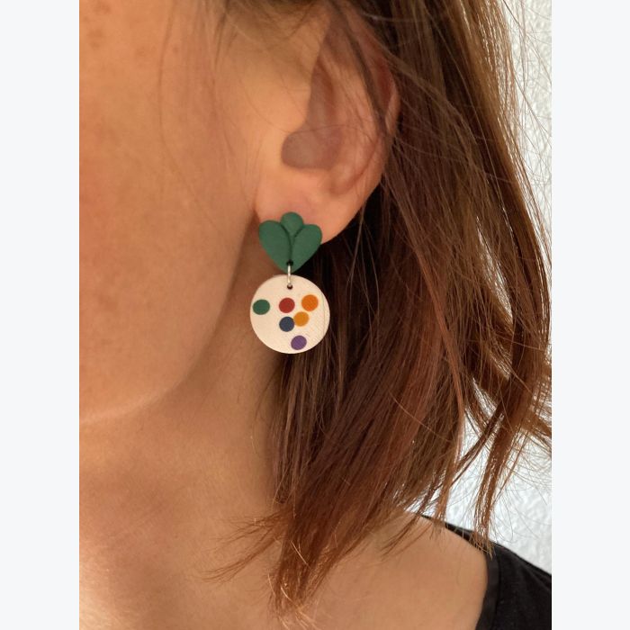 Boucles d’oreilles CÉLESTE collection CIRCUS, acier inoxydable hypoallergénique