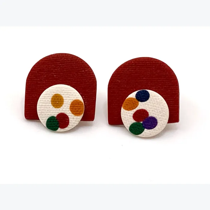 Boucles d’oreilles CASSANDRE collection CIRCUS, acier inoxydable hypoallergénique