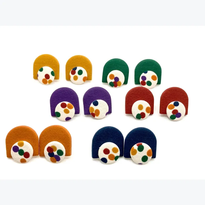 Boucles d’oreilles CASSANDRE collection CIRCUS, acier inoxydable hypoallergénique