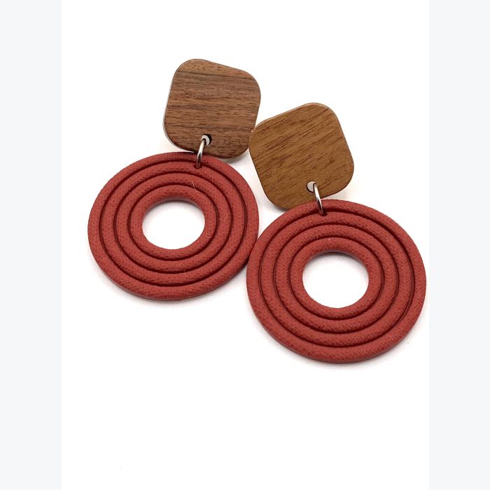 Boucles d’oreilles ESMERALDA collection ÉTÉ INDIEN, acier inoxydable hypoallergénique