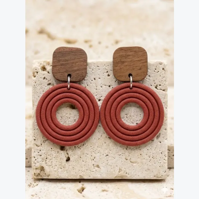 Boucles d’oreilles ESMERALDA collection ÉTÉ INDIEN, acier inoxydable hypoallergénique