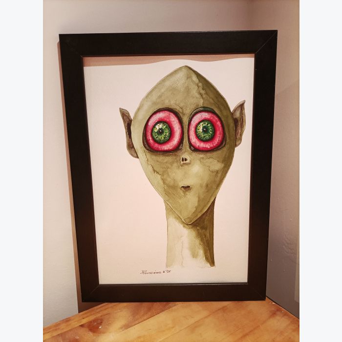 Aquarelles extra terrestre