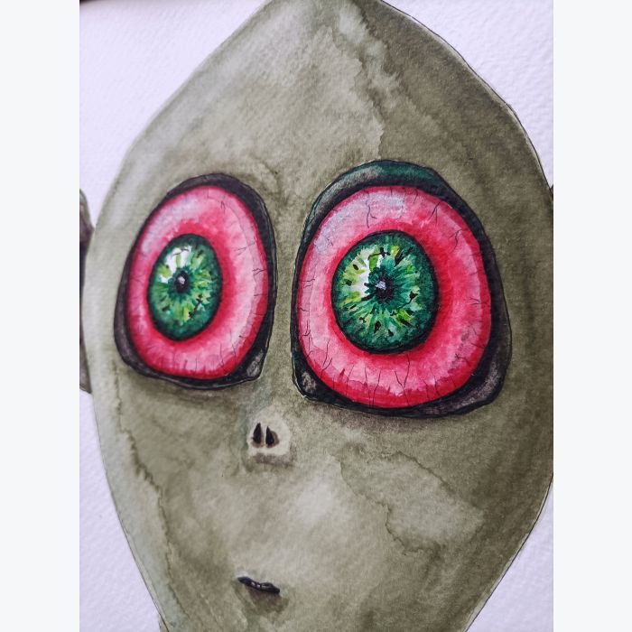 Aquarelles extra terrestre