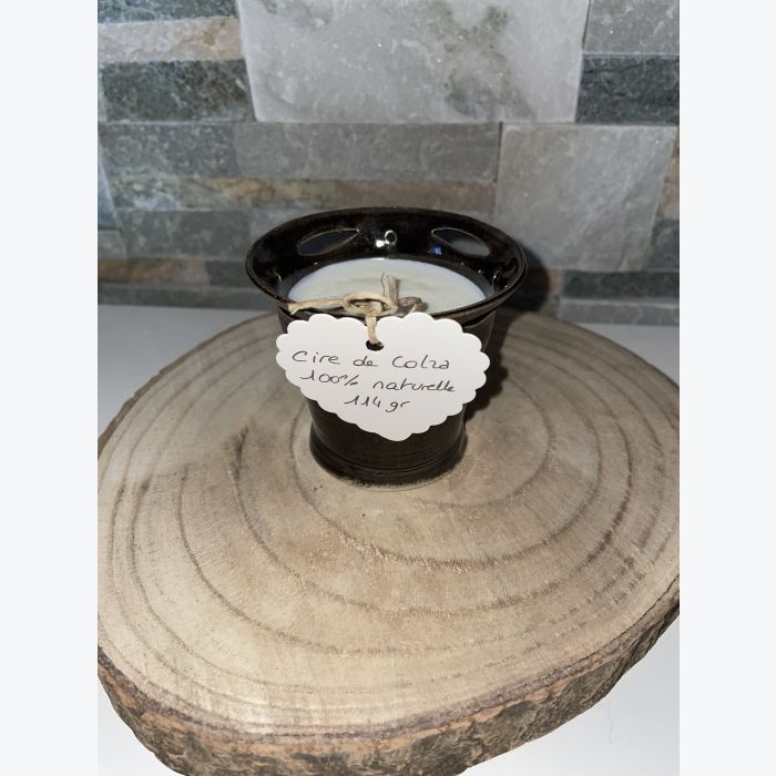 Bougie artisanale noire