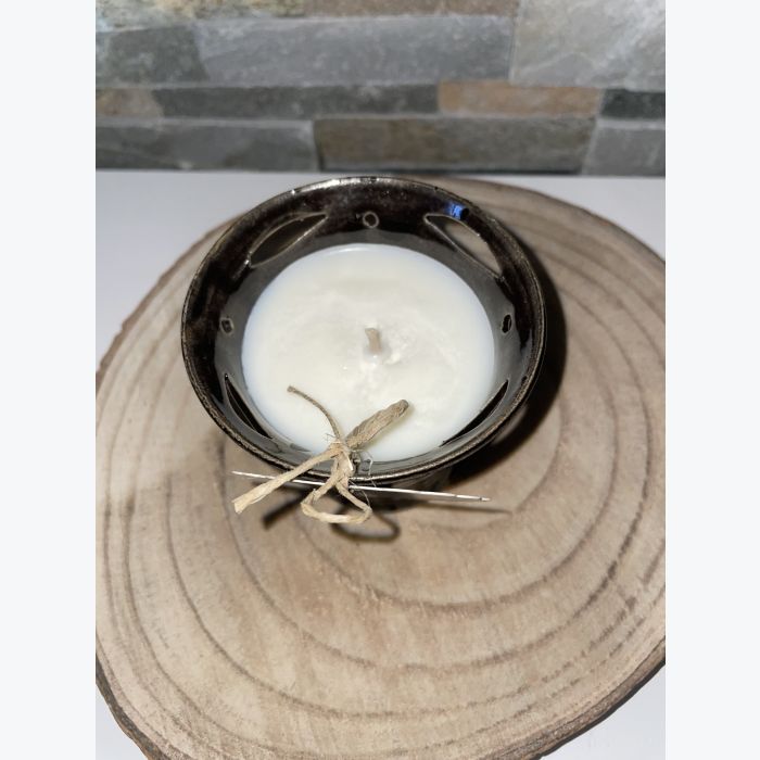 Bougie artisanale noire