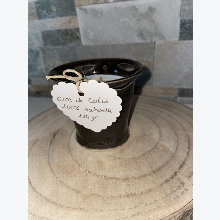 Bougie artisanale noire