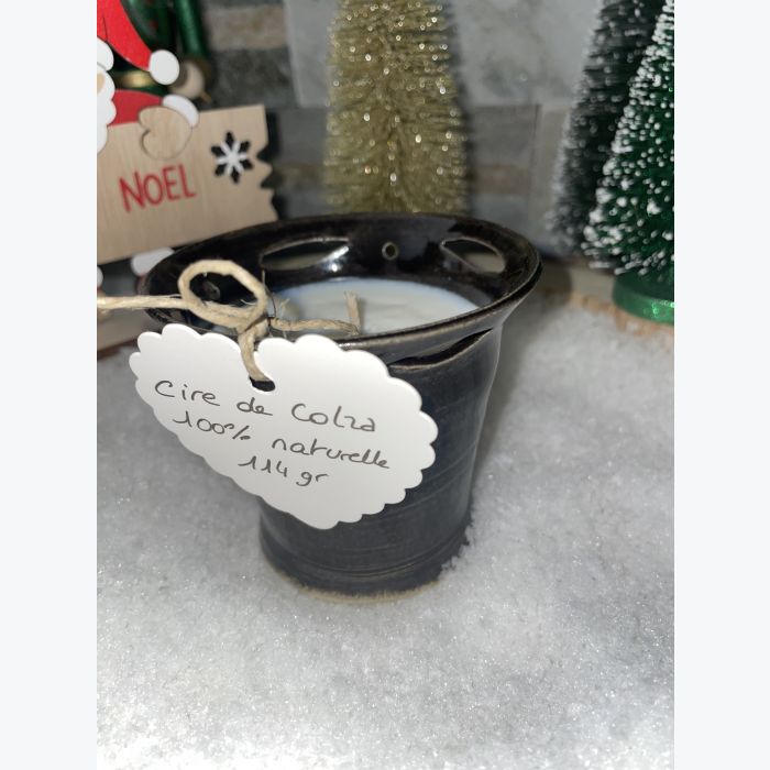 Bougie artisanale noire