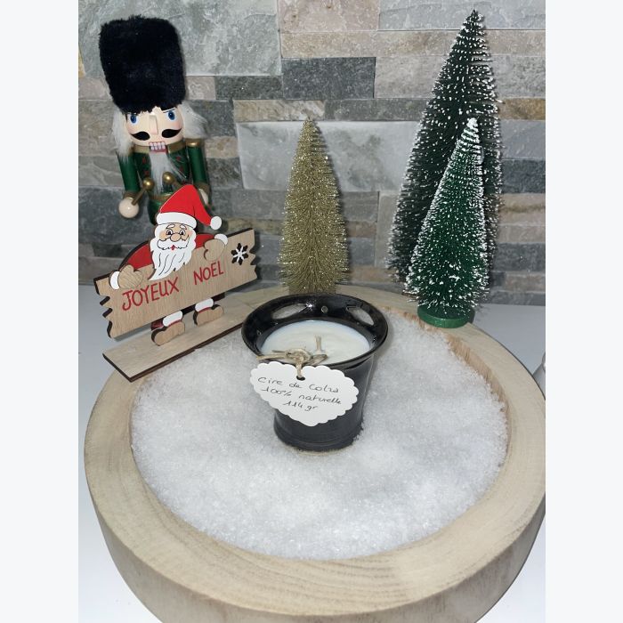 Bougie artisanale noire