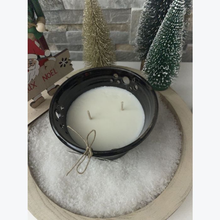 Bougie artisanale noire