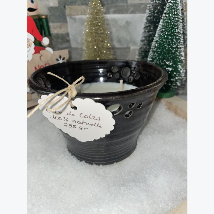 Bougie artisanale noire