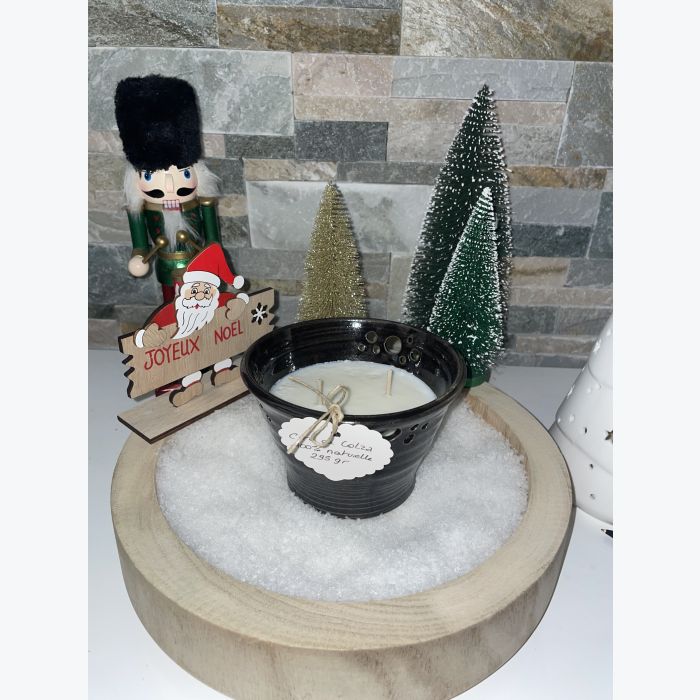 Bougie artisanale noire