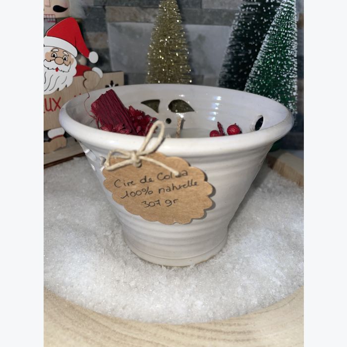 Bougie artisanale beige