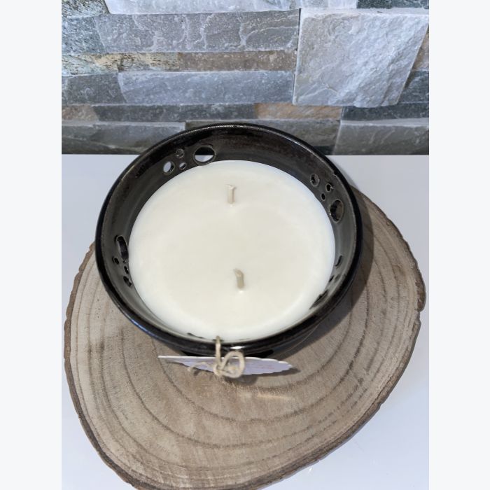 Bougie artisanale noire