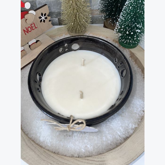 Bougie artisanale noire