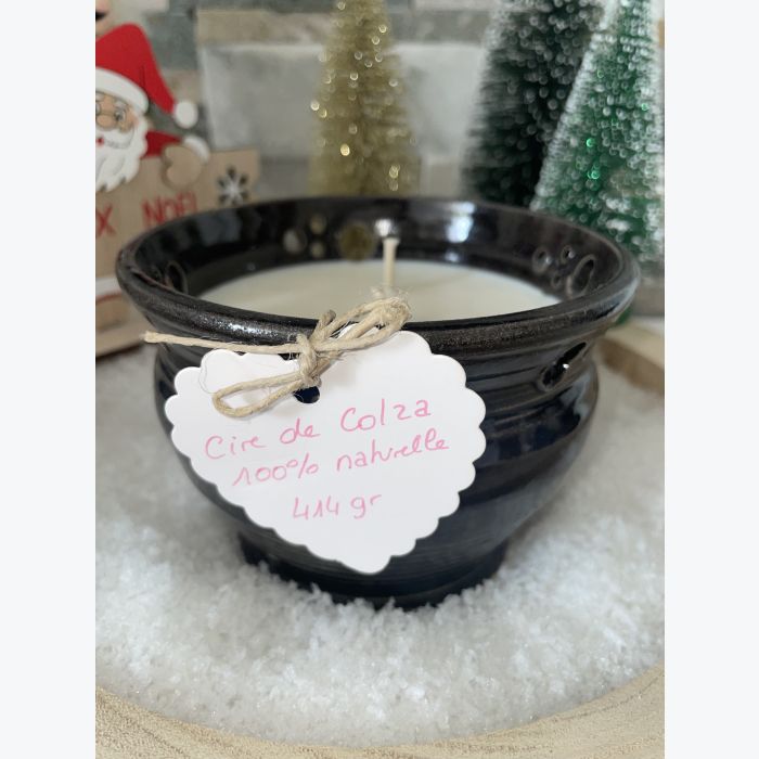 Bougie artisanale noire