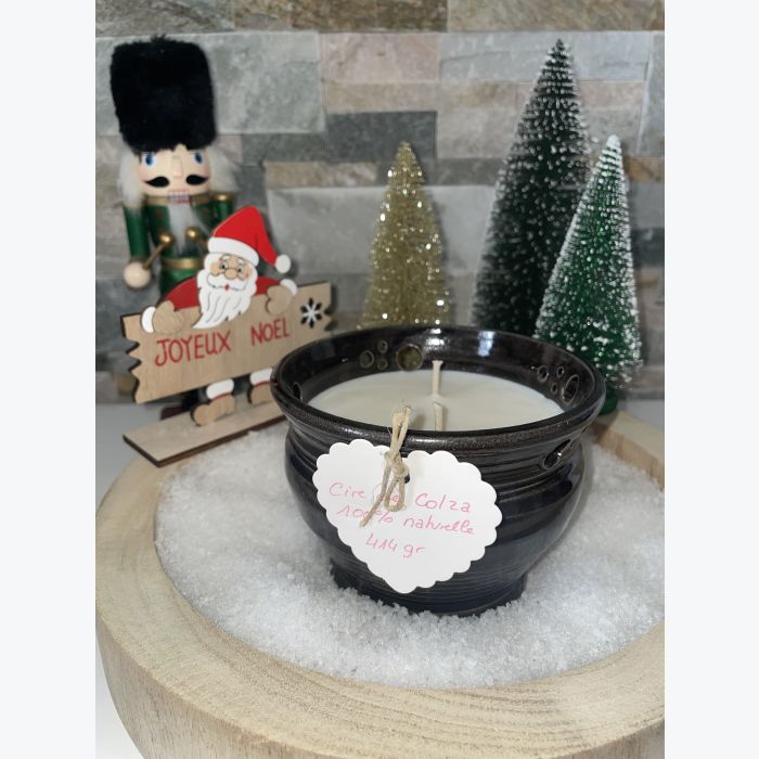 Bougie artisanale noire