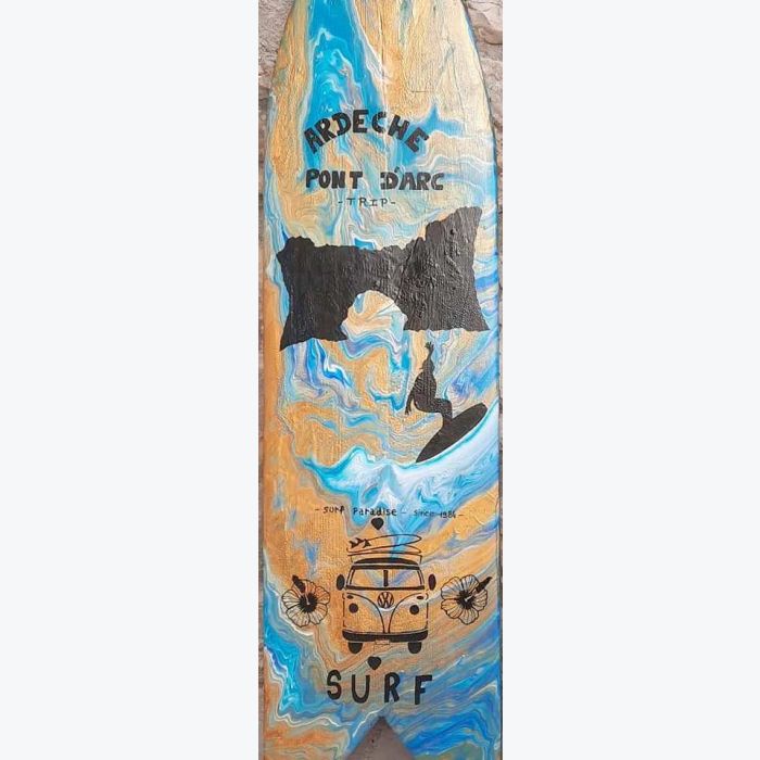 Planche de surf PONT D'ARC en bois