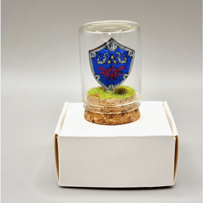 Bouclier Hylien Zelda – Mini Décoration Gamer – Cadeau fan Nintendo