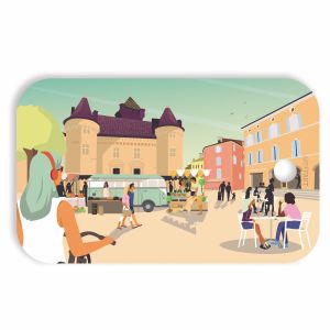 Planche apéro "Château d’Aubenas", Planche à découper