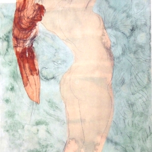 Estampe de la baigneuse de Auguste Rodin
