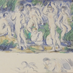 Estampe de les baigneuses de Paul Cézanne