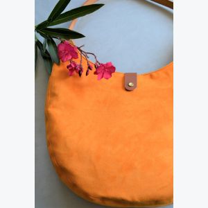 Sac Hobo - Suédine Orange