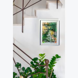 Chemin d'Ailhon : tableau où s'entrecroisent peinture et photo