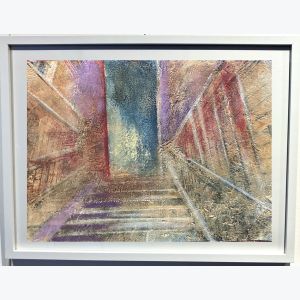 Souvenir d'enfance - Acrylique, encre et pastels à l'huile.