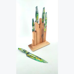 Support à couteaux magnétique à poser en bois - SKYLINE GROUNDED COMPACT WOODMIX