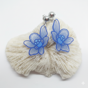 Boucles d'oreilles orchidées petit modèle