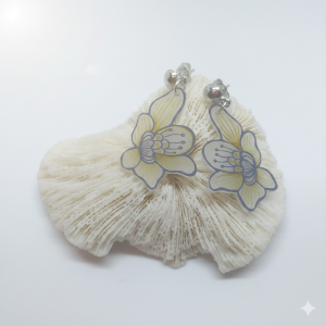 Boucles d'oreilles orchidées petit modèle