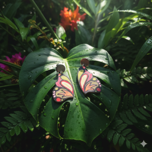 Boucles d'oreilles papillons