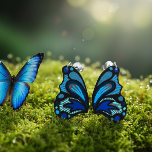 Boucles d'oreilles papillons