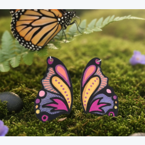 Boucles d'oreilles papillons