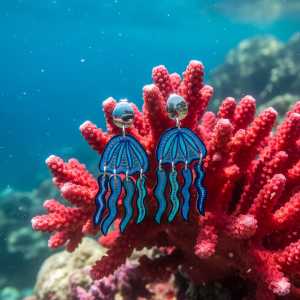 Boucles d'oreilles méduses